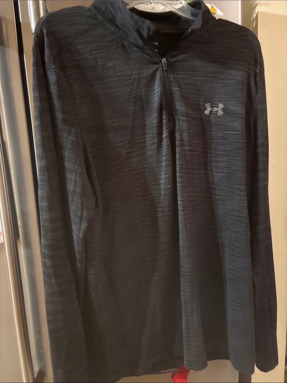 Under Armour Black/Charcoal Quarter-Zip Performance Pullover